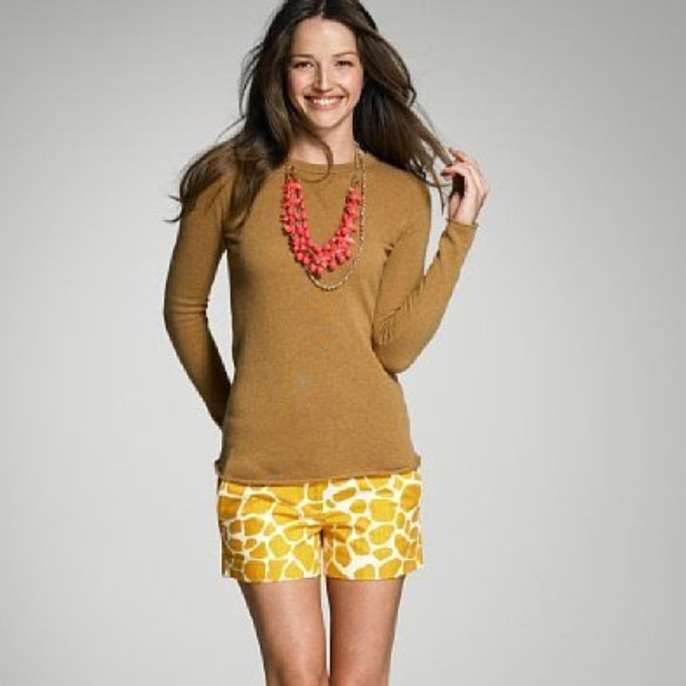 J. Crew City Giraffe Print 3" Shorts